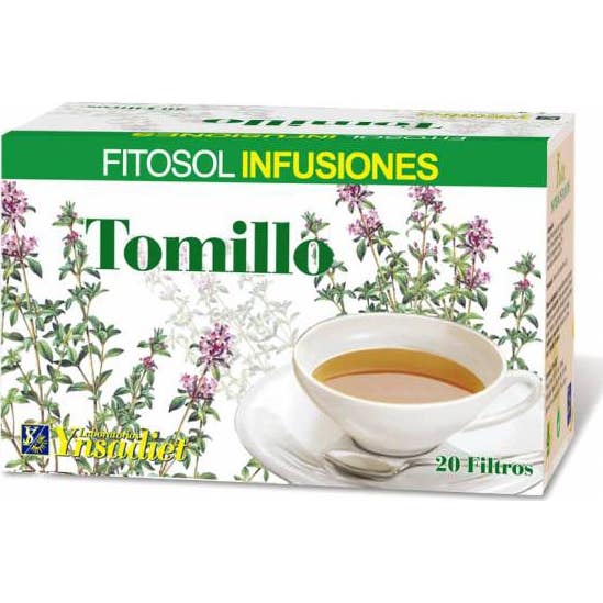 Producciones Dietéticas La Mancha Fitosol Infusiones Tomillo 20 Bolsitas Filtro