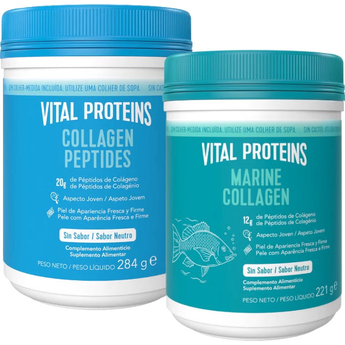 Vital Proteins Pack Collagen Peptides 284g + Marine Collagen 221g