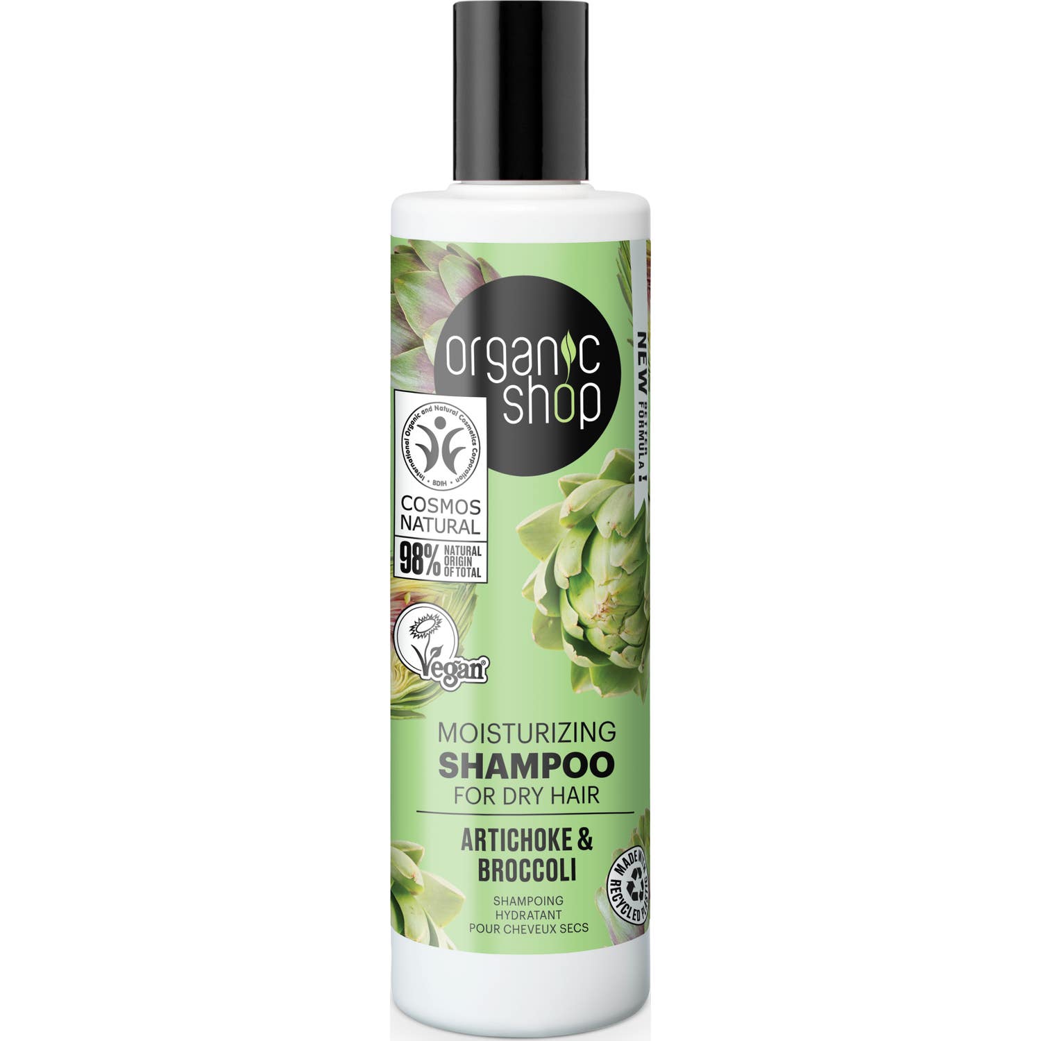 Organic Shop Moisturizing Shampoo Artichoke & Broccoli Dry Hair 280 ml