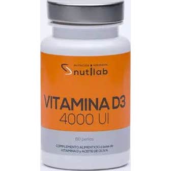 Nutilab Oliva 5 X Vitamina D3 4000 Ui 60 Perlas De 250Mg - Imagen 2