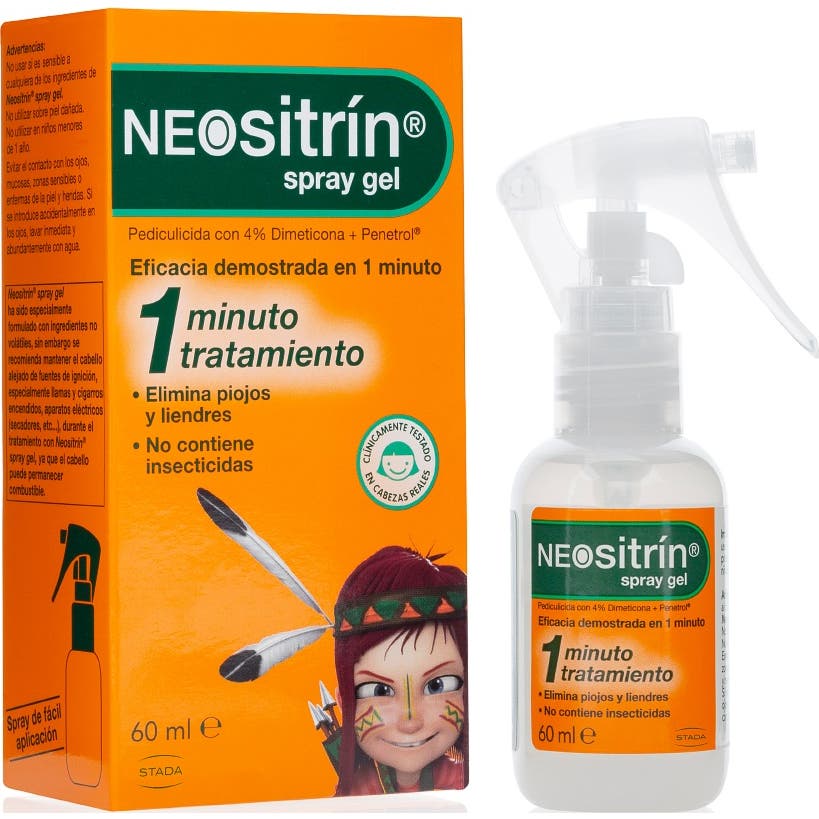 Neositrín Spray Gel Antipiojos 60ml