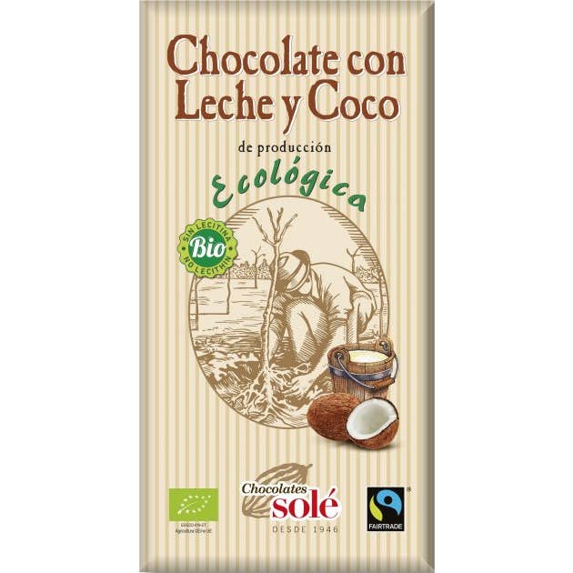 Chocolates Sole Chocolate Negro con Agave 73% 100 g