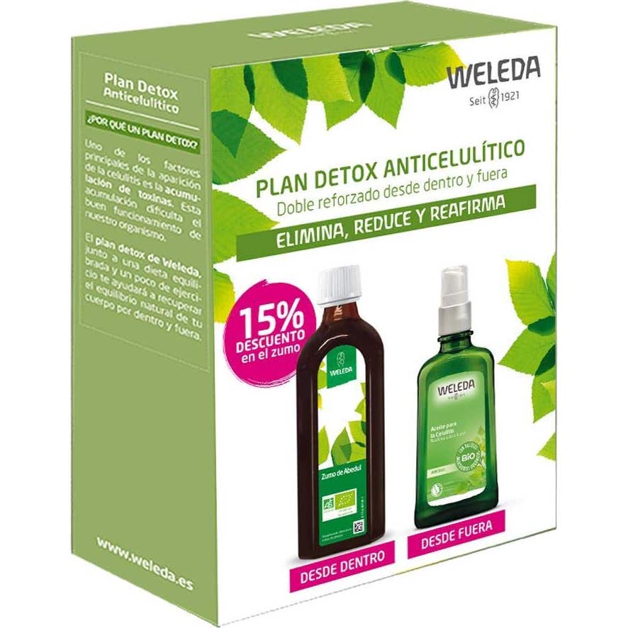 Weleda Pack Detox Abedul Aceite 100ml + Zumo Abedul 250ml