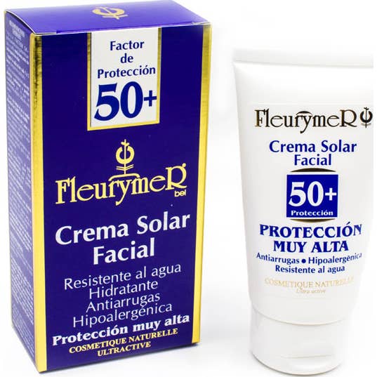 Fleurymer Crema Solar Facial SPF50 Resistente al Agua 80ml