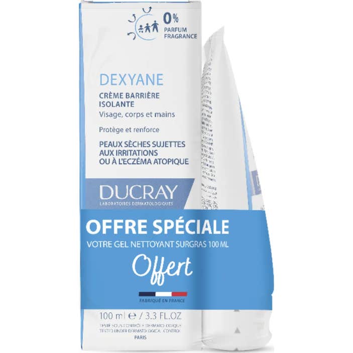 Ducray Set Dexyane Crema Barrera 100 ml + gel Limpiador 100 ml