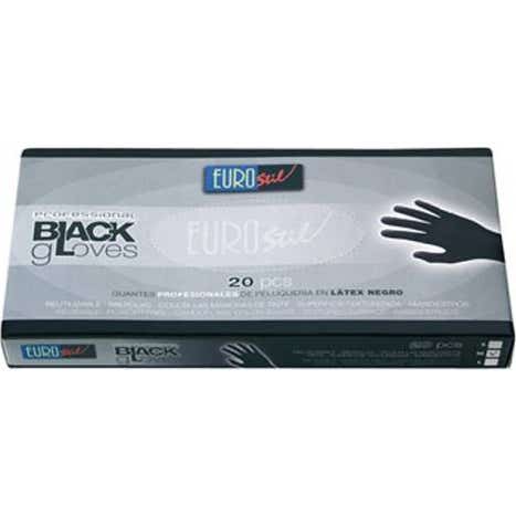 Eurostil guantes Latex Negro Tm 20 uds