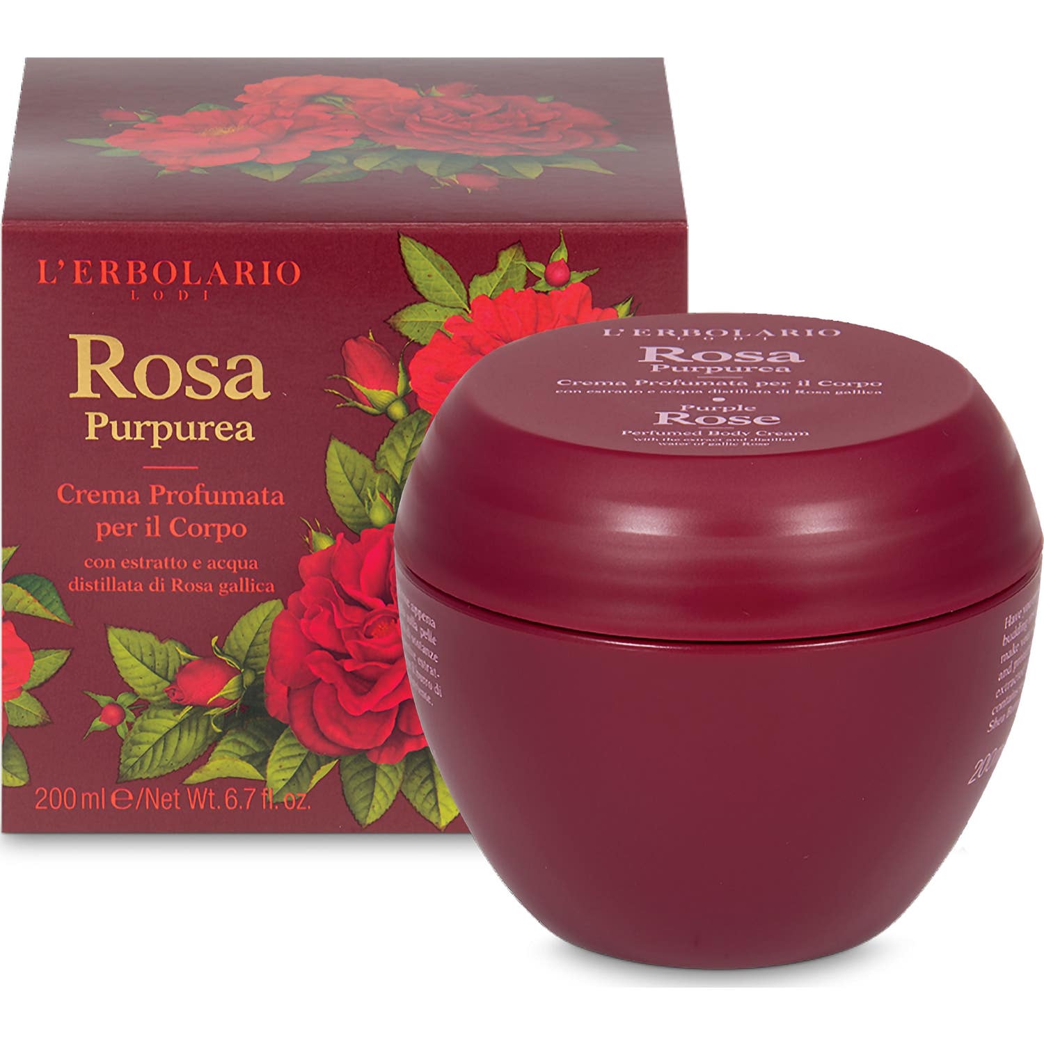 L'Erbolario Purple Rose Crema Corporal 200ml