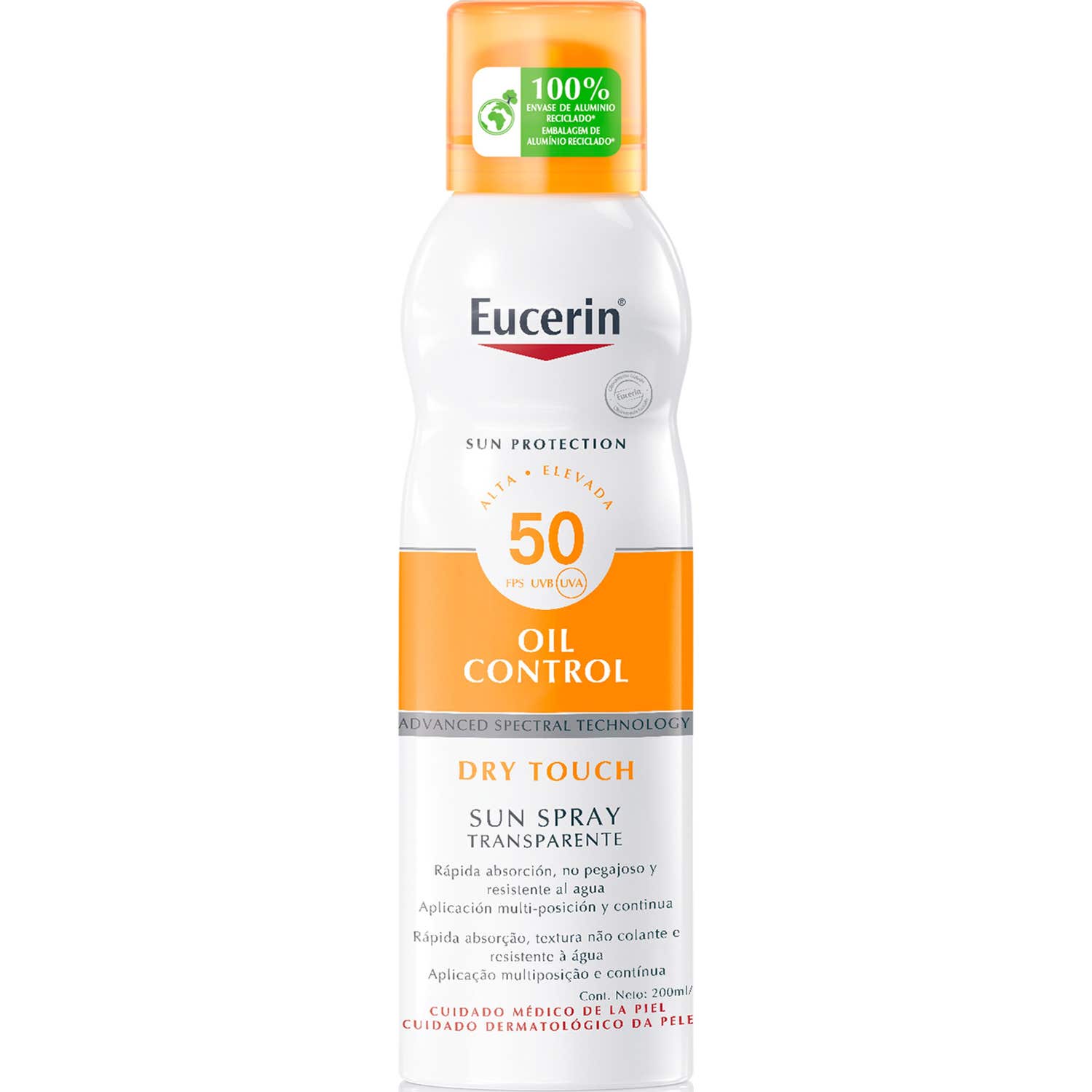 Eucerin Spray Solar Transparente Dry Touch SPF50+ 200ml