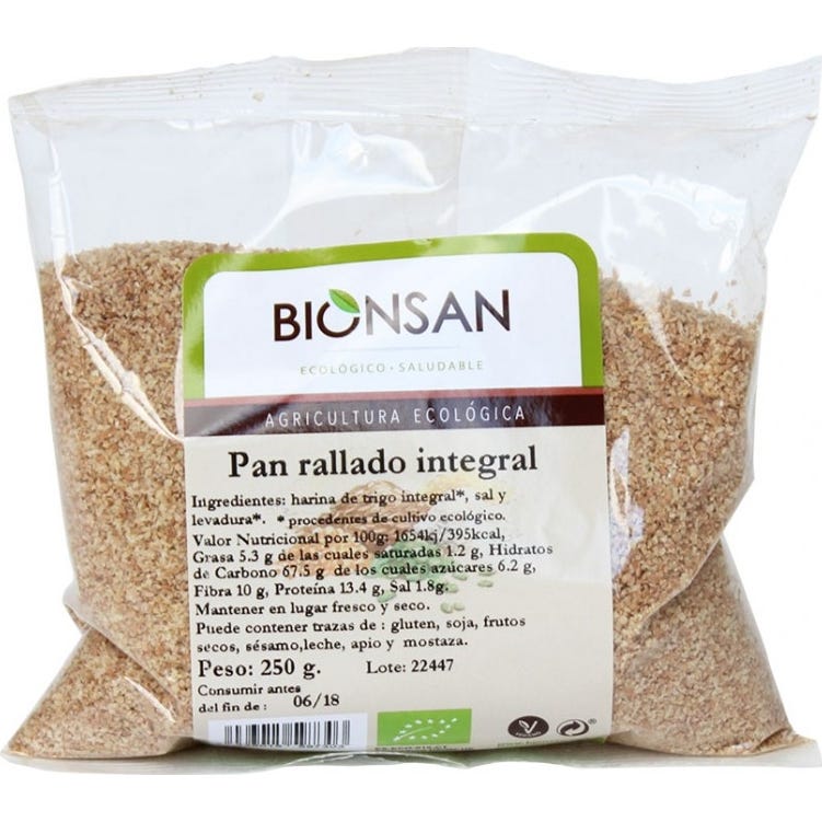 Bionsan Pan Rallado Integral 250g