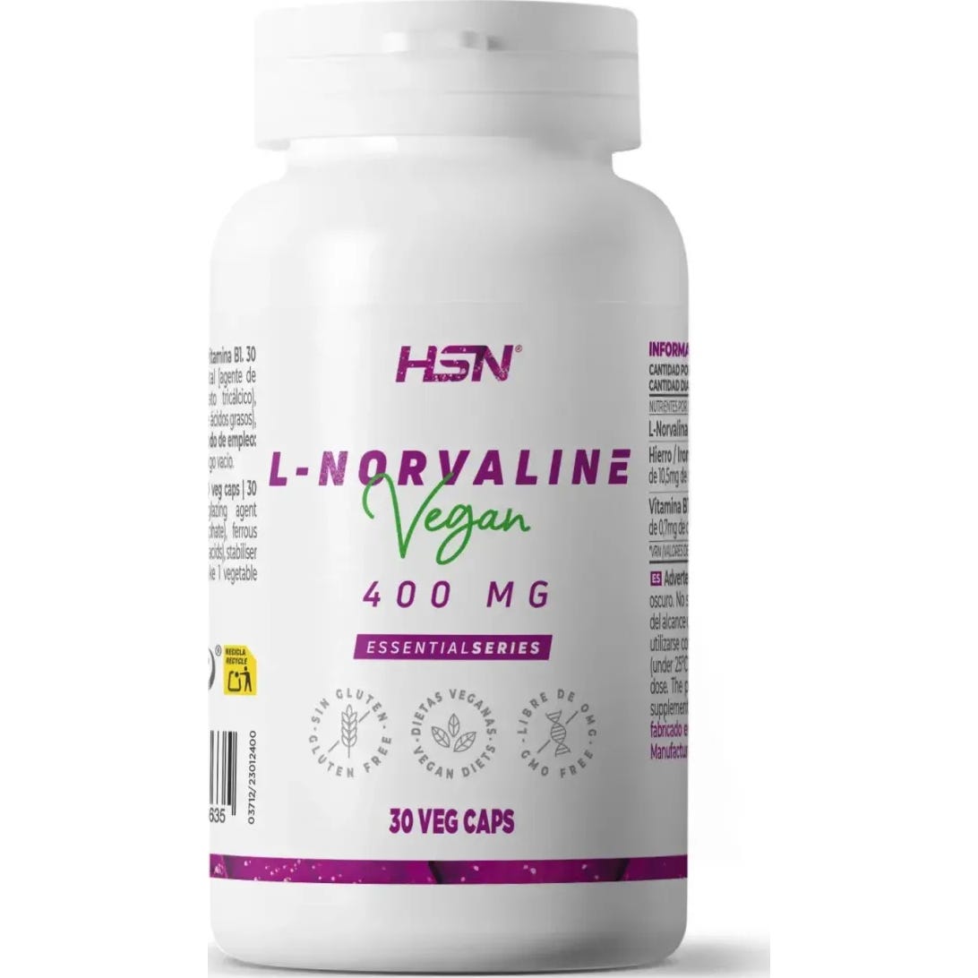HSN L-Norvalina 400 mg 30 vcaps | Natural Doctor