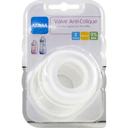 Mam Anti-Colic Valve White Set of 2