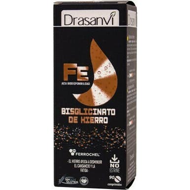 Drasanvi Mineral Bisciglinato Hierro Ferrochel 90 comp