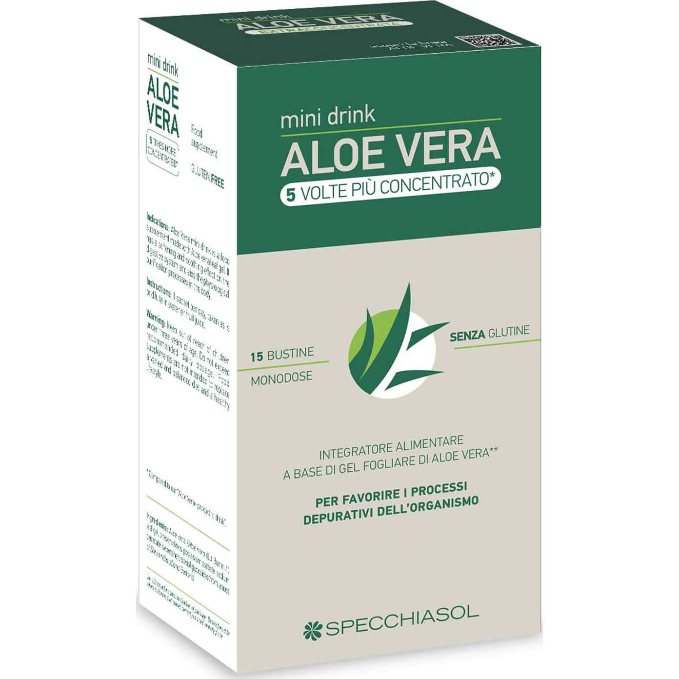 Specchiasol Aloe Vera Mini Drink 15 Sobres