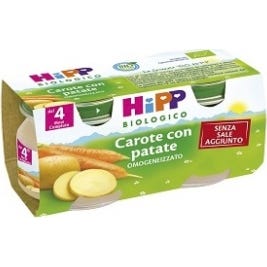 Hipp Bio Omog Zanahorias/Pat 2x80 g