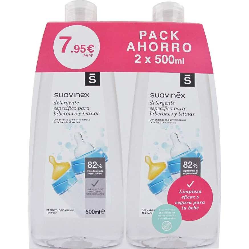 Suavinex Gel Limpiador Específico para Biberones y Tetinas 2x500ml