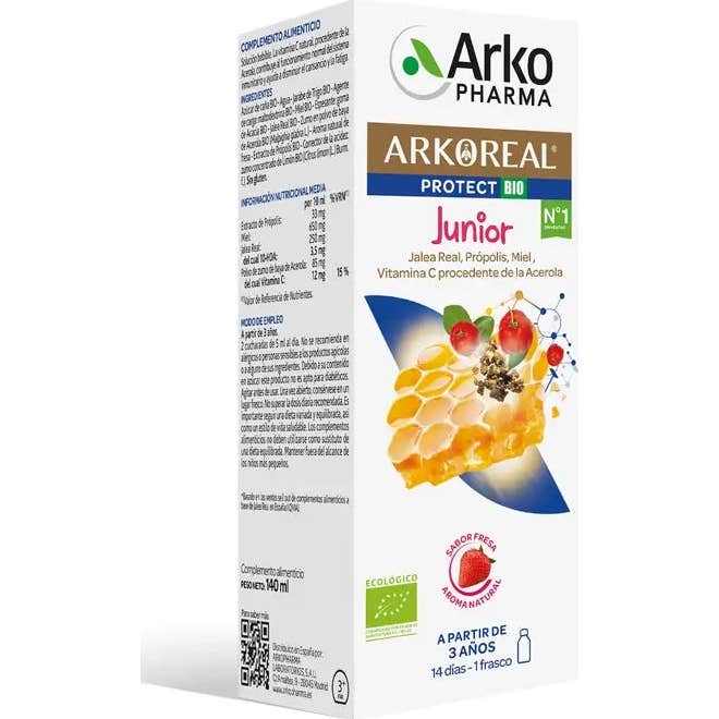 Arkopharma Arkoreal Protect Junior BIO Sabor Fresa 140ml