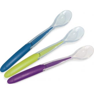 Tetra Medical Nuk Cucharas blandas de silicona Easy Learning set de 3