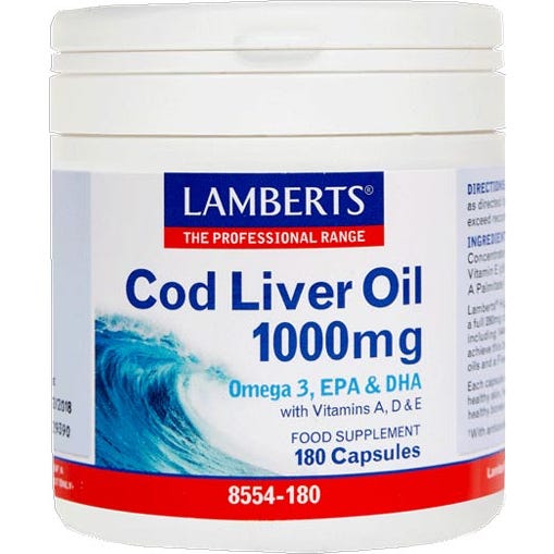 Lamberts Aceite de hígado de bacalao 180cáps