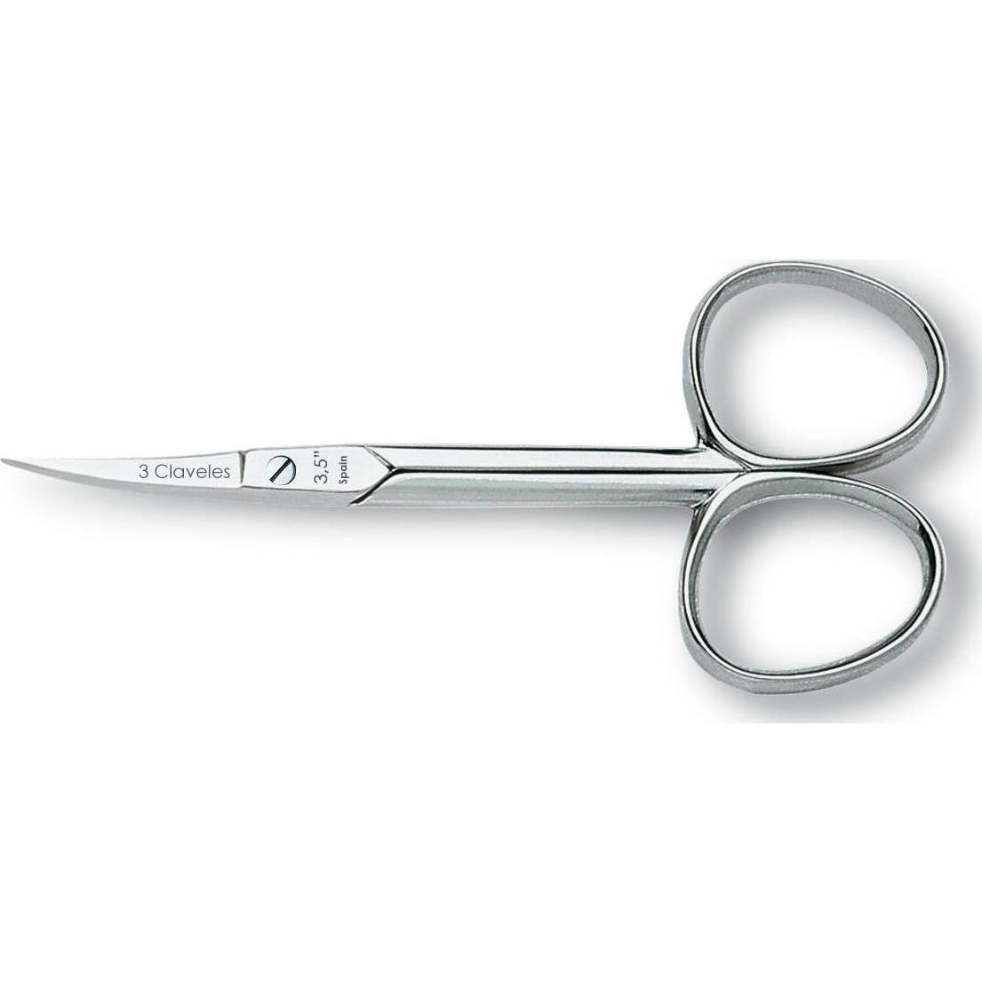'3 Claveles tijera manicura curva 3.5'''' 9cm 1ud'