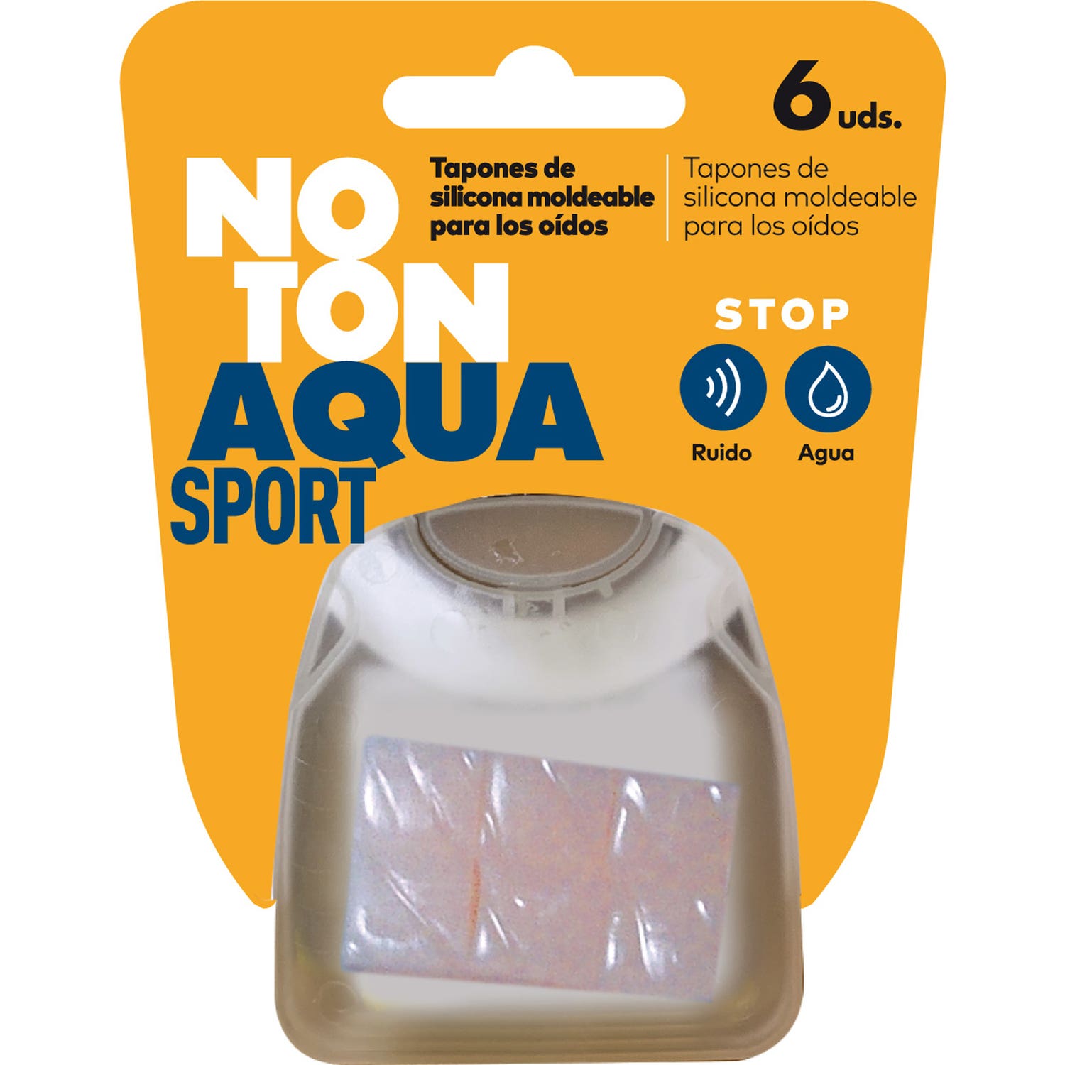 Noton tapones oído silicona protectores 6uds