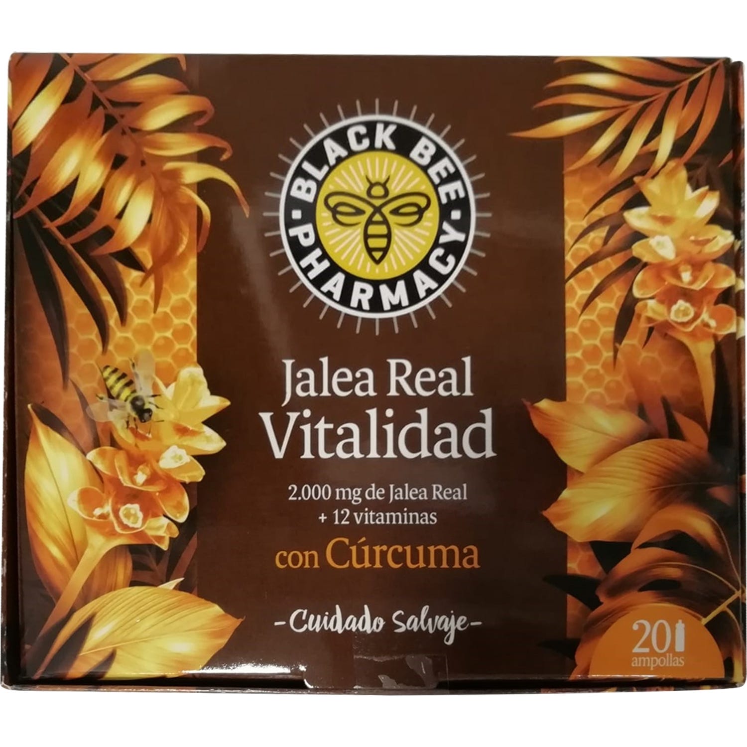 Black Bee Jalea RealVitalidad Cúrcuma 20 Ampollas