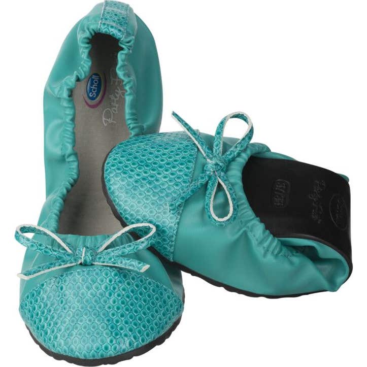 Scholl Bailarina PB Croc Turquesa Talla 37-38 1 Par