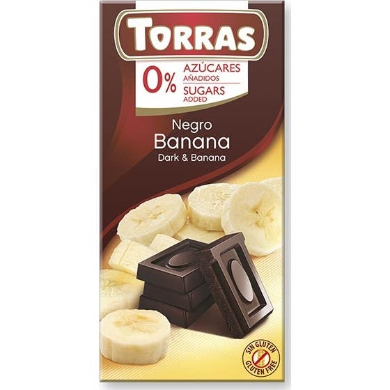Torras Chocolate Negro Banana 75 g