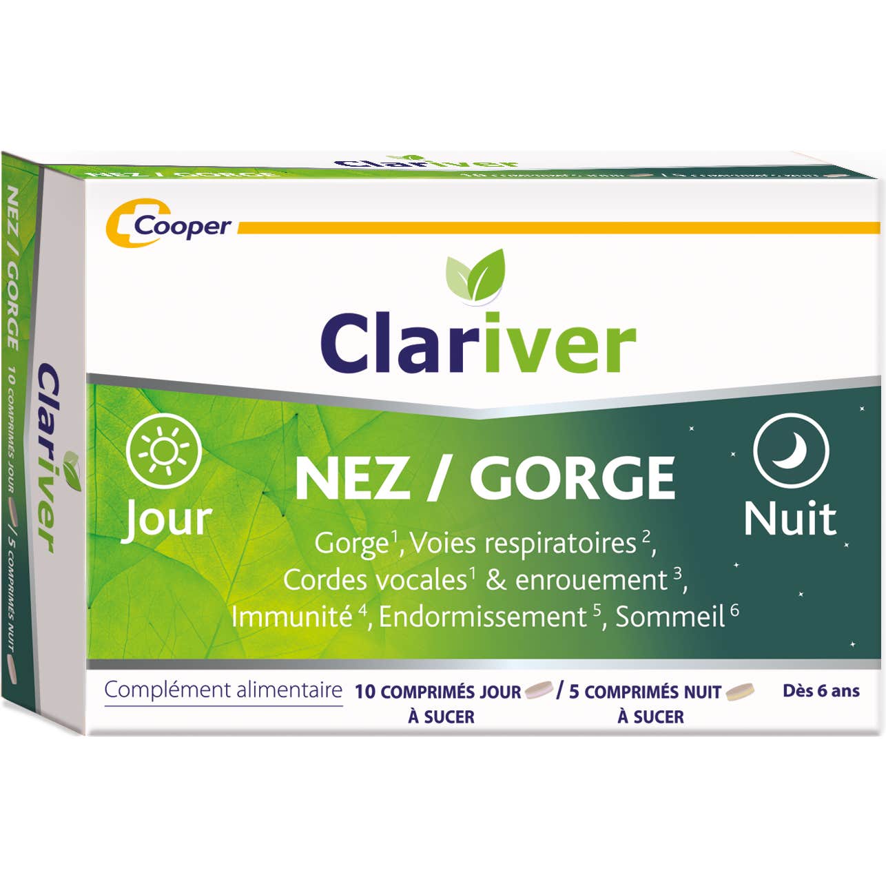 Clariver Nariz/Garganta 10comp Día + 5comp Noche