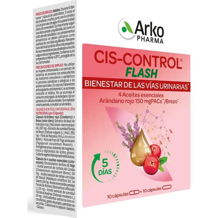 Arkopharma Cis-Control Cranberola Flash 20caps