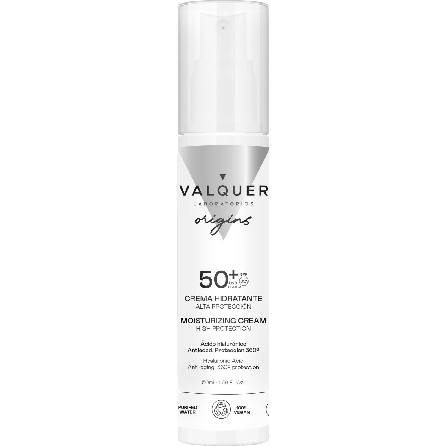Valquer Alta Protección Crema Hidratante SPF50 50 ml