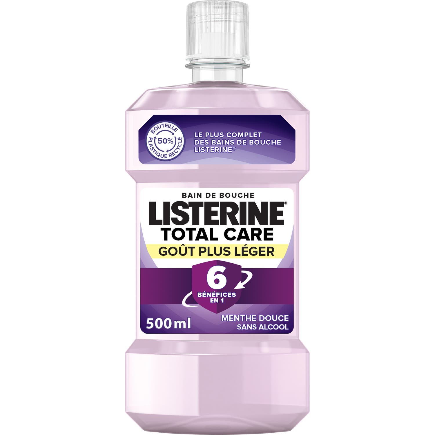 Listerine Enjuague Bucal Cuidado Total Sabor Suave 500ml