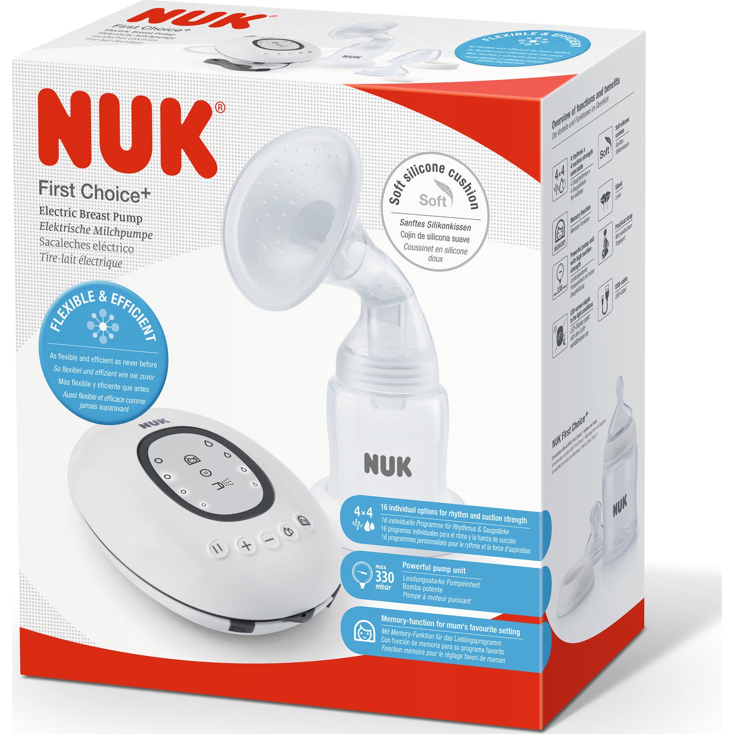 Nuk saca leches eléctrico portatil 1ud