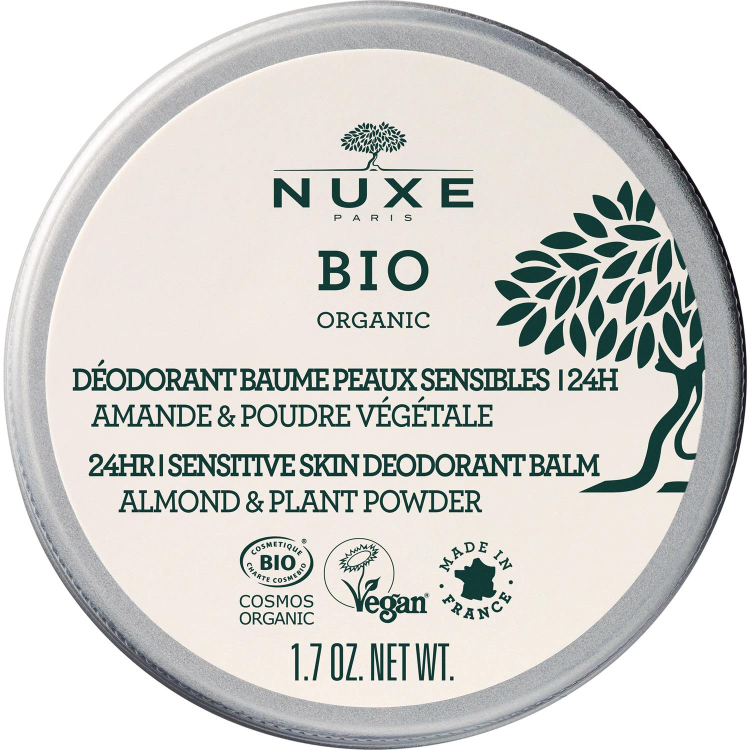 Nuxe Bio Organic Desodorante Bálsamo Pieles Sensibles 24h 50g