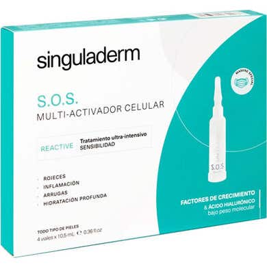 Singuladerm S.O.S Reactive 4 viales x 10 5 ml
