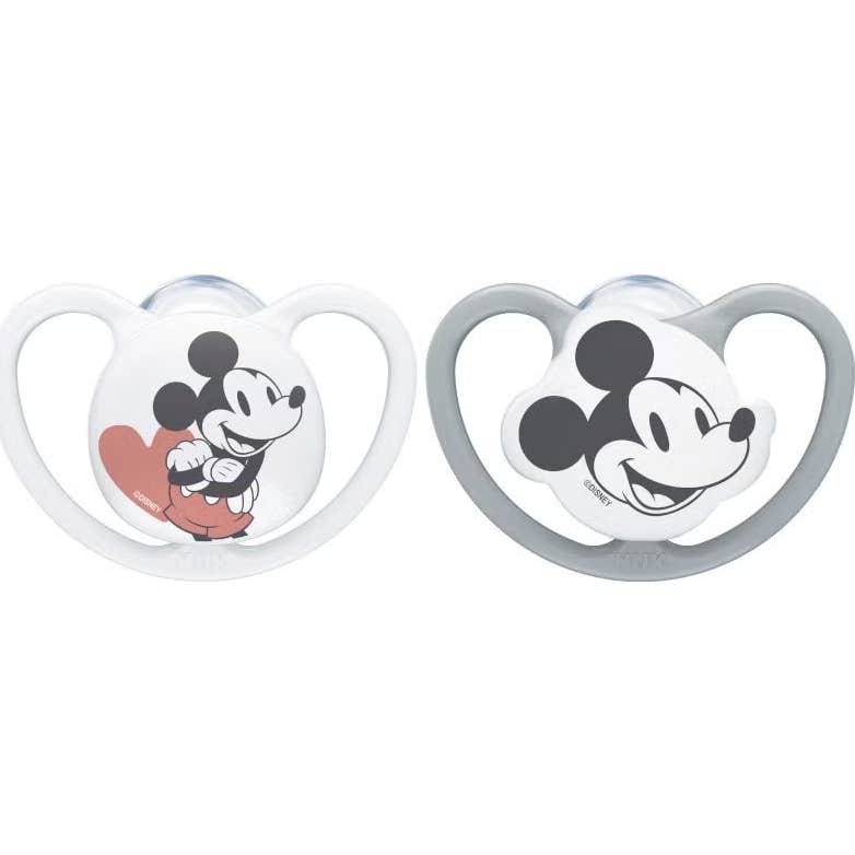 Nuk Space Chupete Silicona Mickey 0-6 M 2 uds