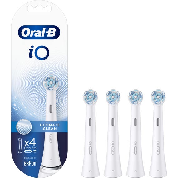 Oral-B Recambio Cepillo Dental iO Ultimate Clean Blanco 4 uds