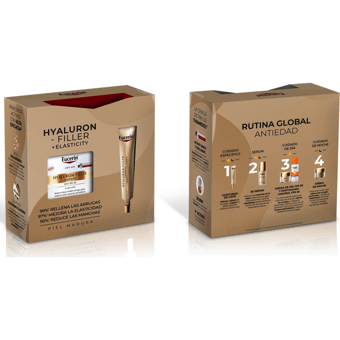 Eucerin Pack Hyaluron Filler Elasticity Día SPF30 + Contorno de Ojos