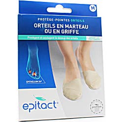 Epitact Martillo Dedos del pie Puntera Protector tamaño M(39-41) 1 par
