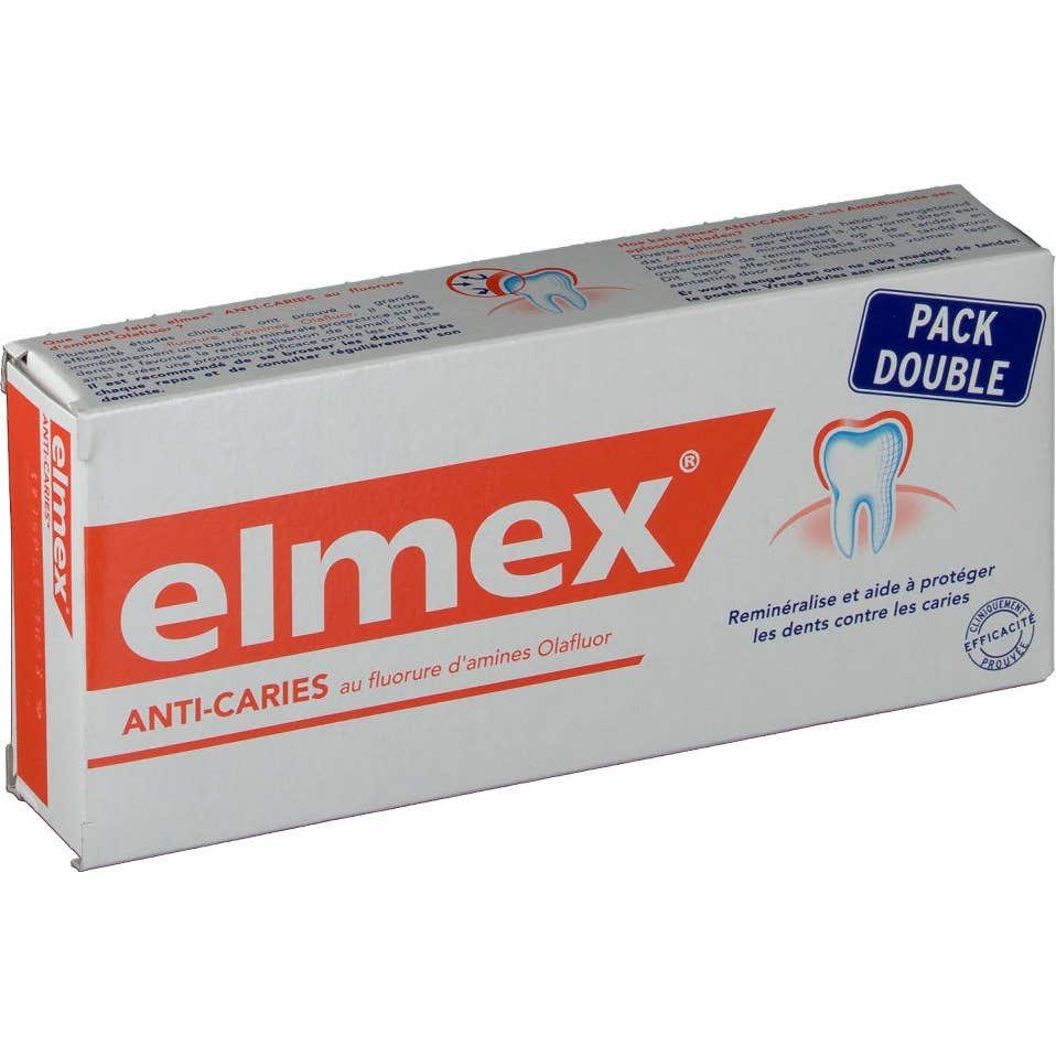 Elmex pasta dentífrica protección caries 2 x 75 ml