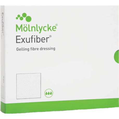 Molnlycke Helth Exufiber Apósito 5x10cm 16uds