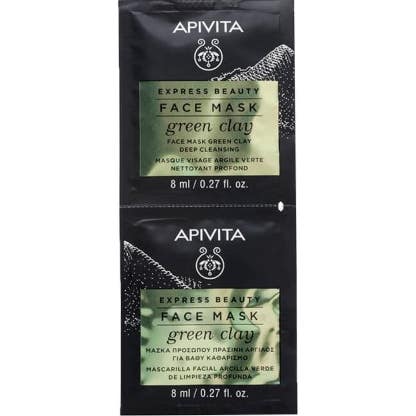 Apivita Express Mascarilla Facial Barro Verde 2 X8 ml