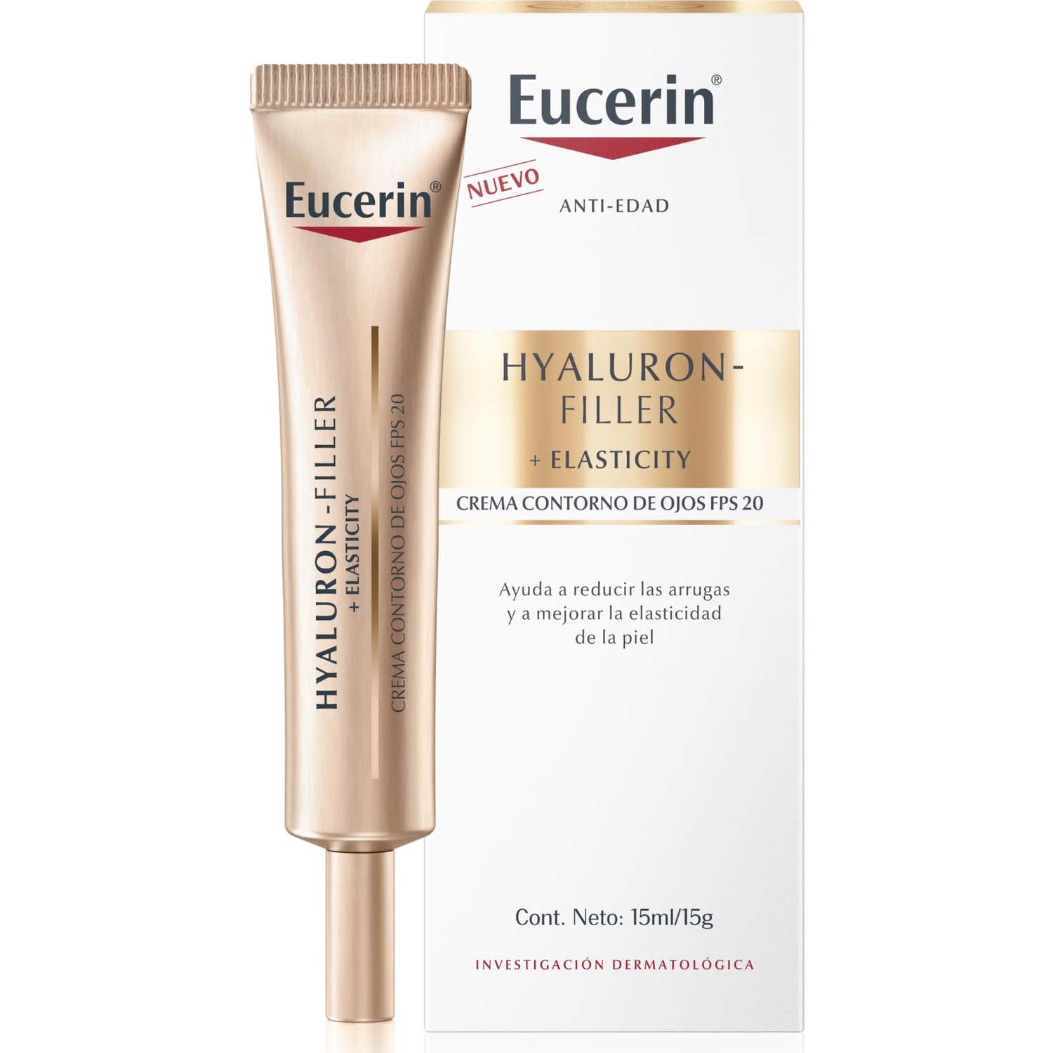 Eucerin Hyaluron-Filler + Elasticity Contorno De Ojos SPF20 15ml