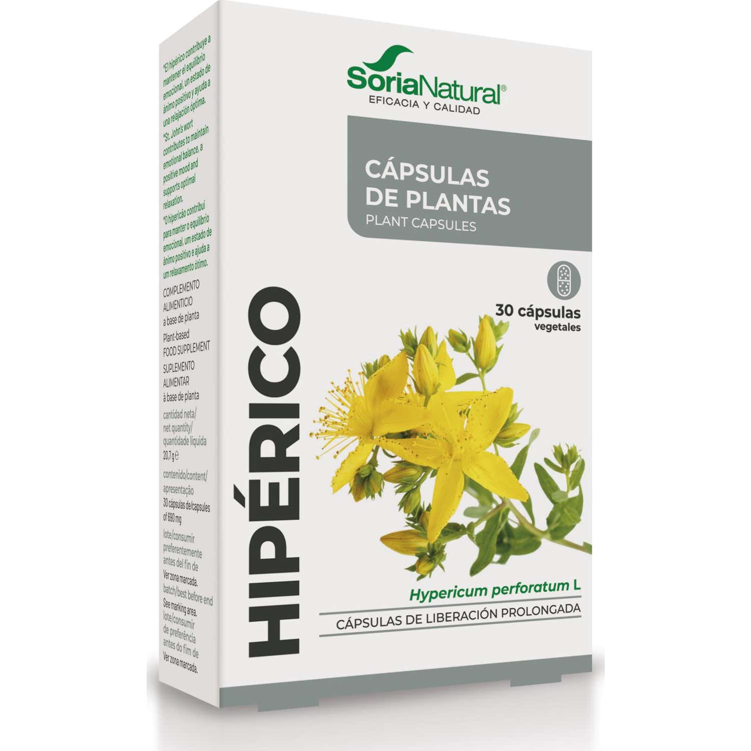 Soria Natural Fórmula XXI 37-S Hipérico 30caps