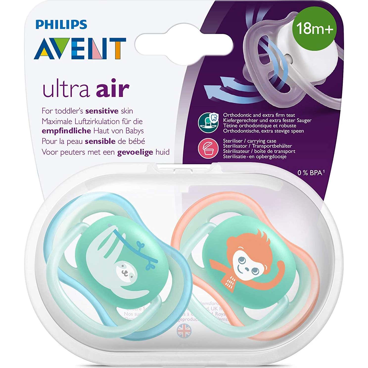 Avent Chupetes Animales +18 Meses 2uds