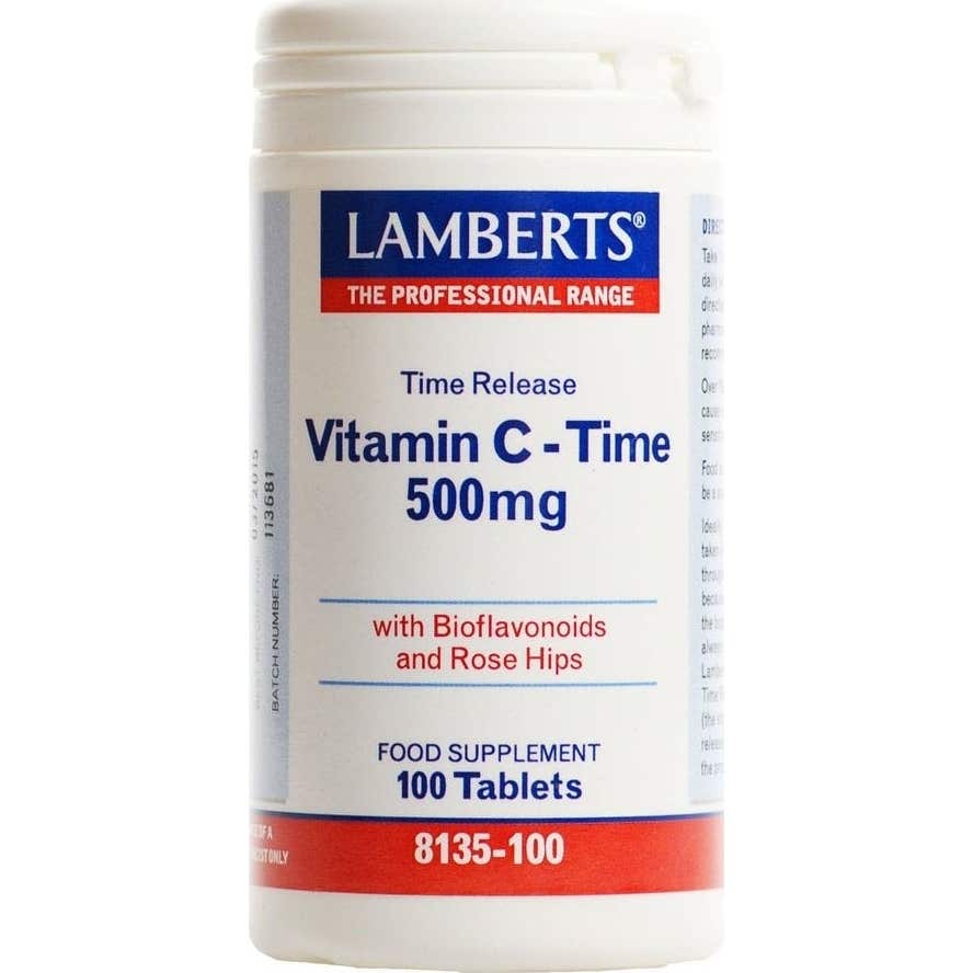 Lamberts 10 X Vitamina C Con Bioflavonoides Liberación Sostenida 100 Tabletas (500Mg) - Imagen 3