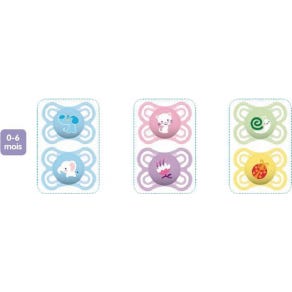Mam Pacifier Perfect 06 meses Silicone Bote Strilisation Strilisation Coloris Alatoire Lot 2