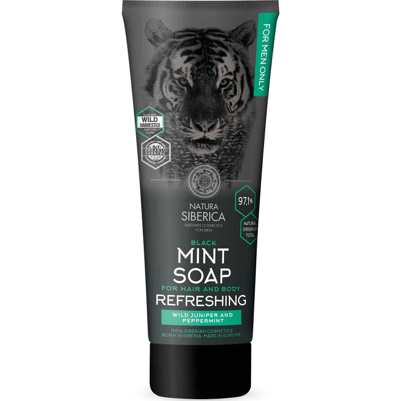 Natura Siberica Jabón Menta Cuerpo y Cabello 200ml