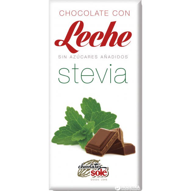 Chocolates Solé Chocolate Leche Stevia Sin gluten 100 g
