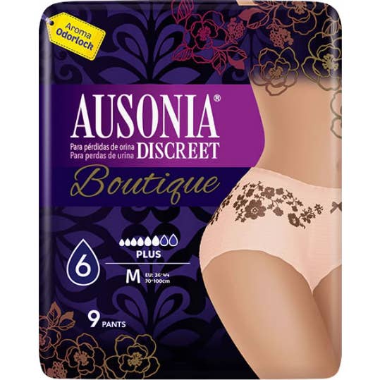 Ausonia Discreet Braguitas Desechables Pérdida Orina TM 9uds