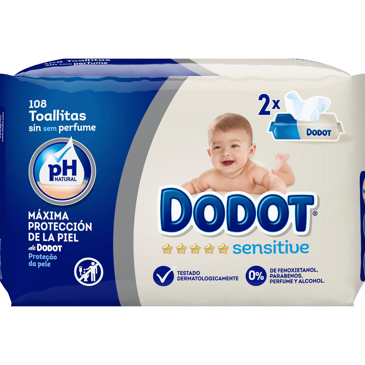 Dodot Sensitive toallitas 108uds
